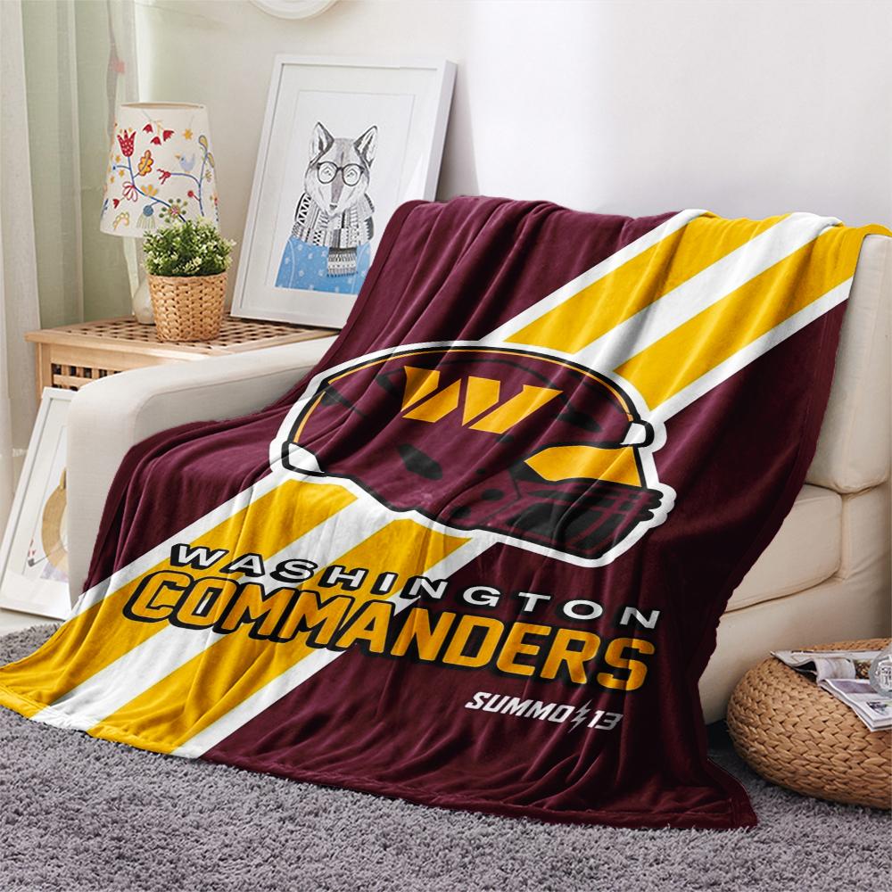 Washington Commanders Print Flannel Blanket, High Quality Comfortable for All Seasons, Home Decor, Warmth and Comfort, Perfect for Christmas Gifts