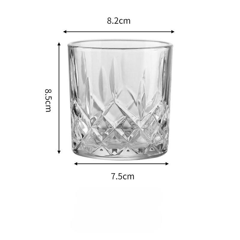 European Whiskey Glass for Home Beer Glass Old Fashioned Rocks Glasses Tumblers Glassware for Cocktail Scotch Gin Voldka Brandy