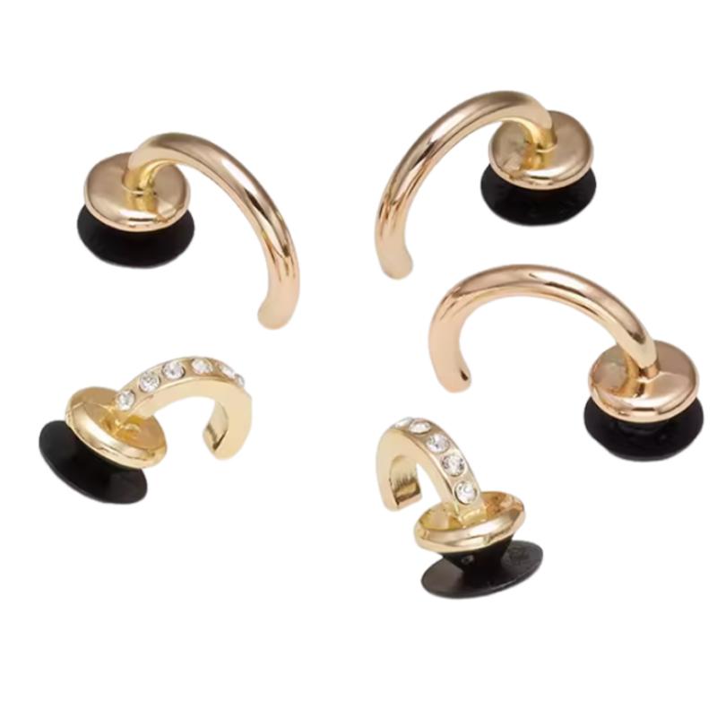 Crocs Original Style Design Shoe Accessories Unisex Couple Gold