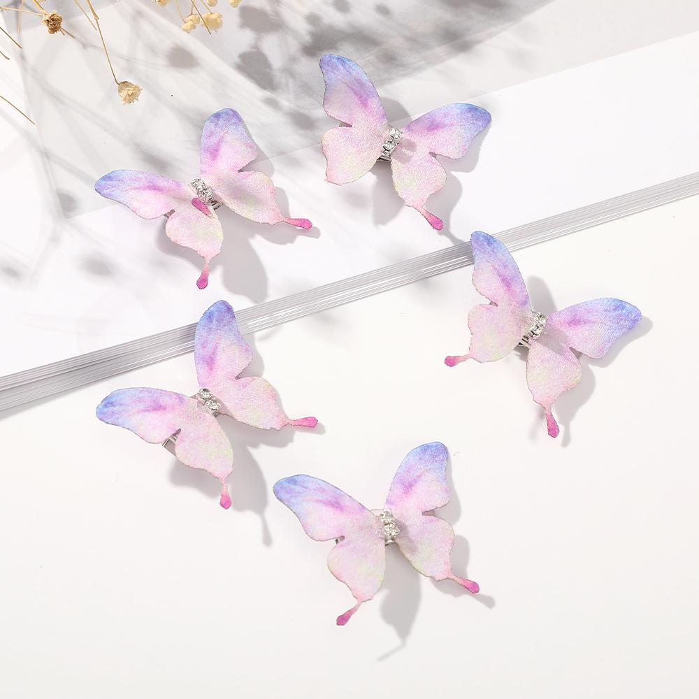 5PCS/set Butterfly Hairpin Cute Rave Styling Tools Hair Clips Girls Sweet Side Clips Bangs Clip Fashion Hair Accessories