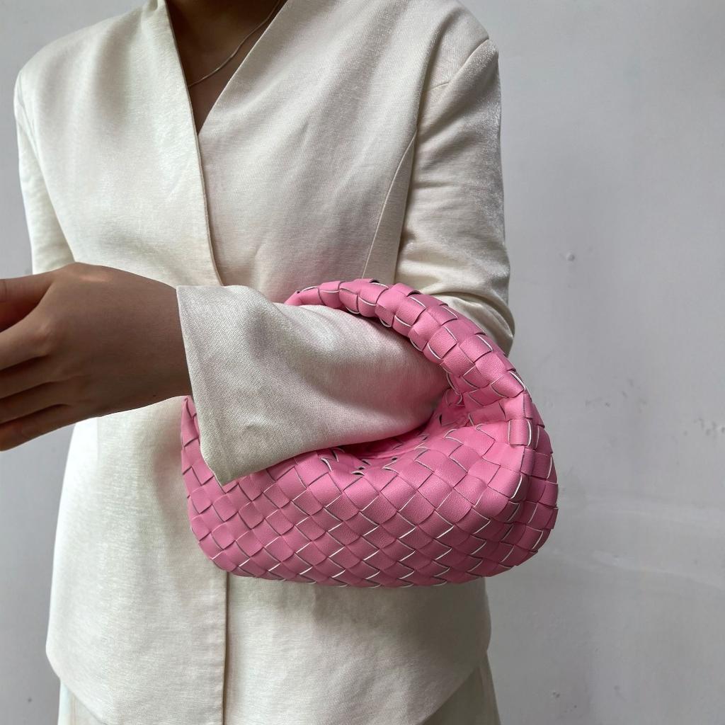 Trend Knödel Damen Tasche vielseitige Schultertasche Temperament Handtasche personalisierte Croissant handgewebt