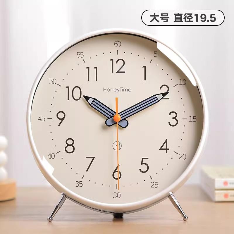 

Student desk pendulum, children s table clock, silent living room wall clock, home alarm clock, decorative item, display clock белый