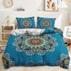 3d Bohemian Bedding Set Boho Flowers Duvet Cover Pillowcases Queen King Size 2/3pcs Bed Linens For Woman Couple