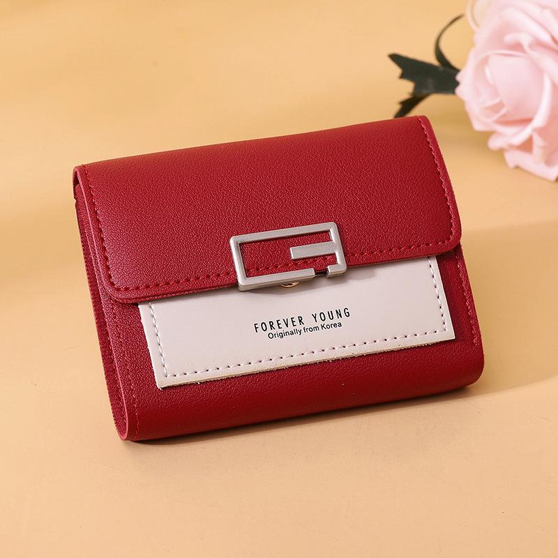 Short Ladies' Small Wallet Mini Card Wallet Student Coin Purse