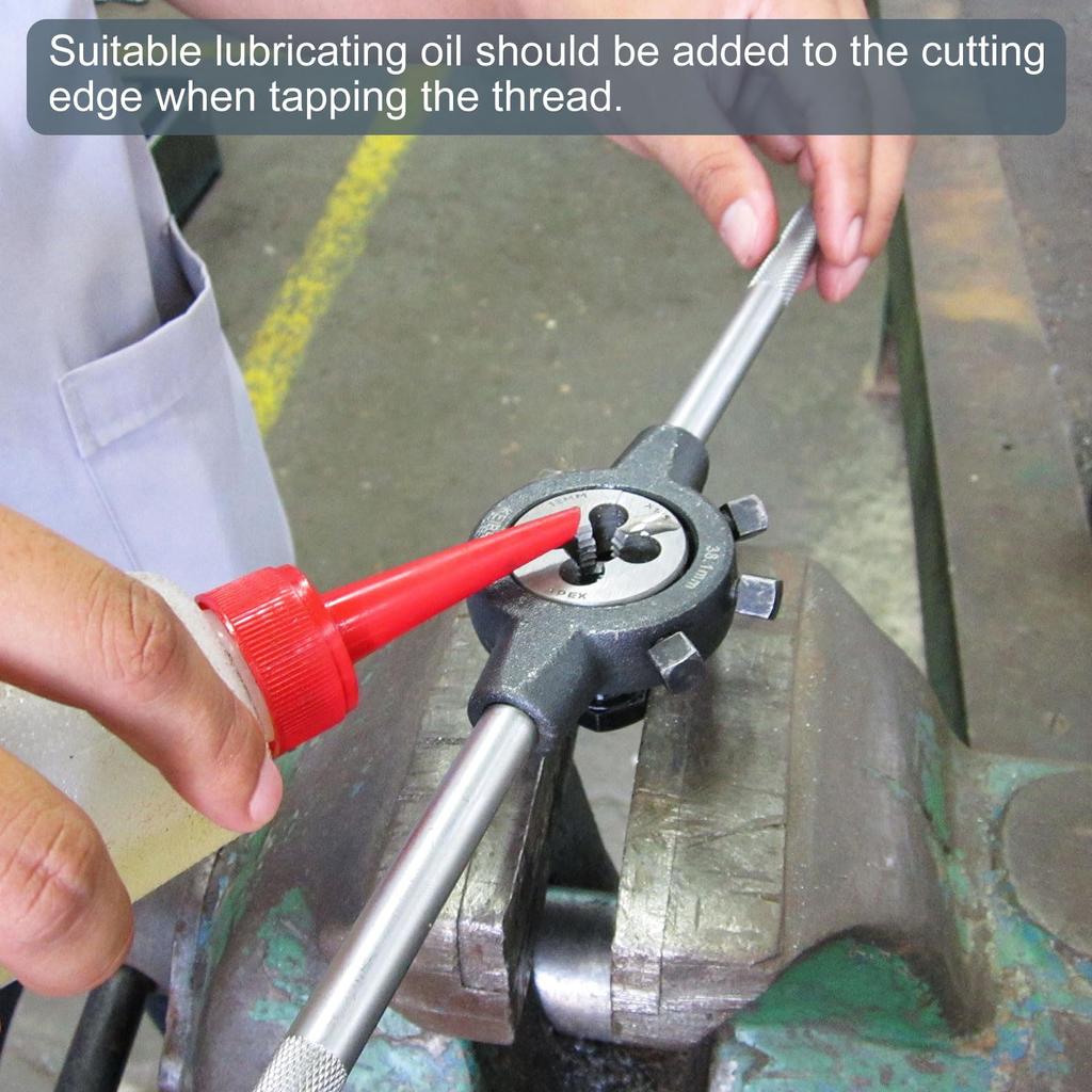 uxcell 2-Piece Round Threading Die, Metric M2 x 0.4 Thread (Right-Hand), Alloy Tool Steel Threading Die Repair Tool