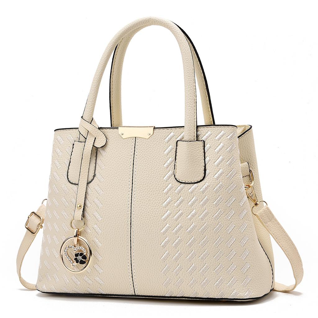 New Trendy Fashion Soft Leather Thread Bag Cross-Border Women's Handbag