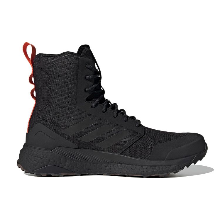 adidas Terrex Free Hiker Xploric Non-Slip Durable Waterproof High-Top Outdoor Functional Shoes Unisex Shoes Black HP2955