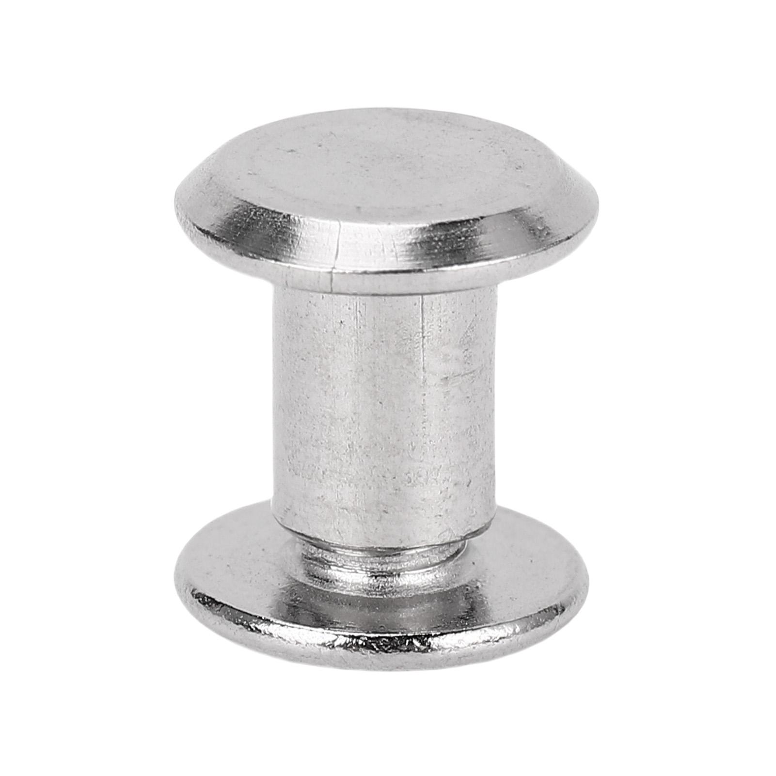 

50 пар 0,24x0,31x0,43 дюйма M5 заклепки и винты из нержавеющей стали с плоской круглой головкой для изделий из кожи