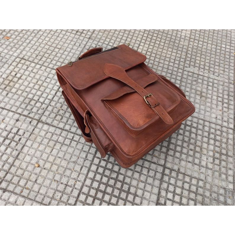 Кожаная сумка ручной работы — фото 4