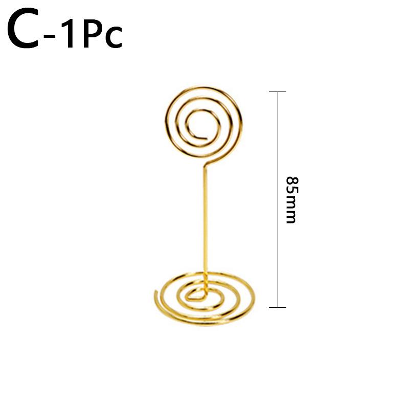 

1 шт. металлический настольный держатель для карточек, папка для заметок, креативный держатель для заметок, уникальный зажим для заметок, аксессуары для хранения фотографий gold