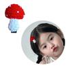 Cute Mushroom Hair Clips Hairpin Handmade Knitted Hair Clip Headwear Crochet Hair Accessories Decorations for Women