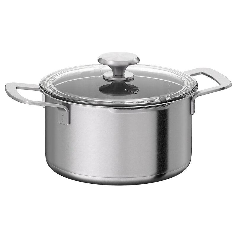 IKEA HÖGKLASS Stainless Steel Pot with Lid