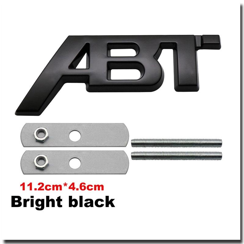 3D Metal ABT Car Trunk Sticker For Golf Polo Sagitar A3 A4 A5 A6 Intake Grille Decoration Accessories