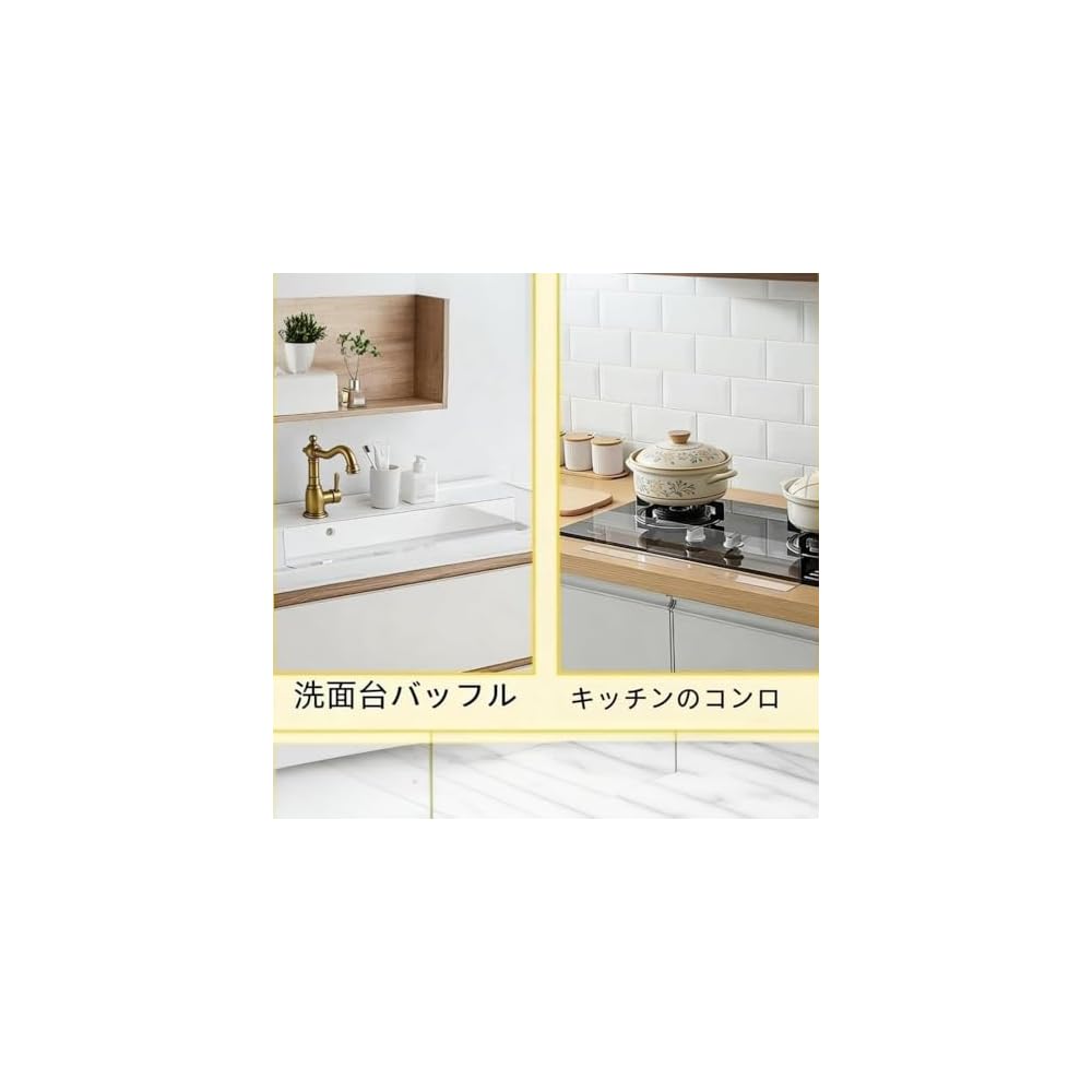 KQQK Transparent Waterproof Panel, Kitchen Sink Splash Guard, Traceless Crystal Adhesive, Easy