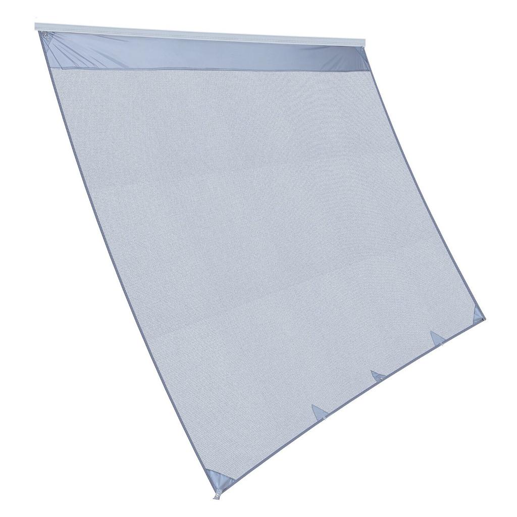 RV Awning Sun Shade Screen, 2 x 3.3 m Polyester Mesh Sun Shading Screen (Fits 3.5 m Awnings), Double-Stitched Breathable Sunscreen for RVs Travel and