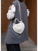 Spring/Summer 2025 Women's Peach Heart Cowhide Crossbody Bag