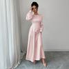 Cross-border Europe, America, simple fashion, summer long-sleeved women's skirts, dresses, women's clothing  autumn and winter  independent station