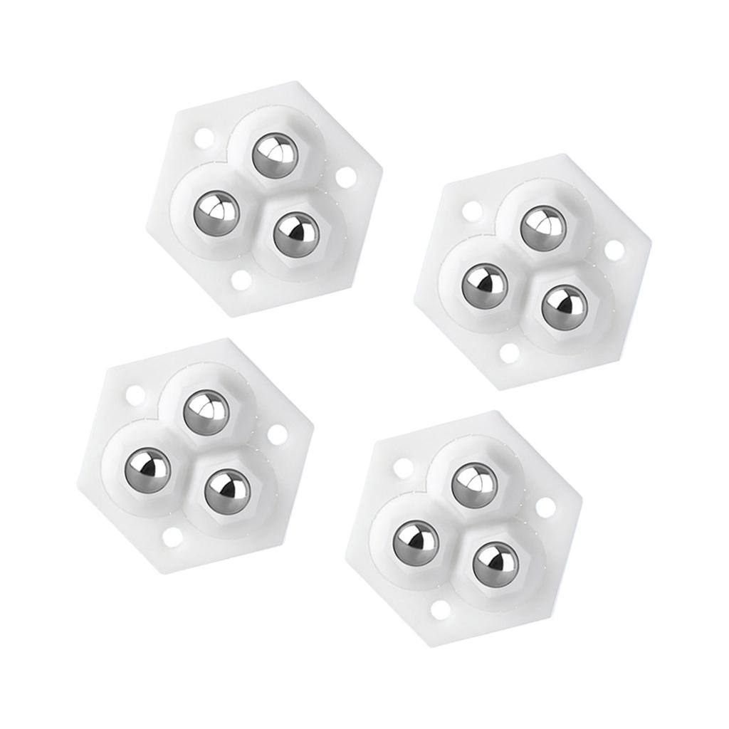 4Pcs Appliance Rollers Self Adhesive Casters Wheel Sticky Swivels Pulley Universals Wheel Small Appliance Slider