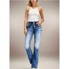 QICED Women's Fashion Casual Solid Color Print Pants & Capris