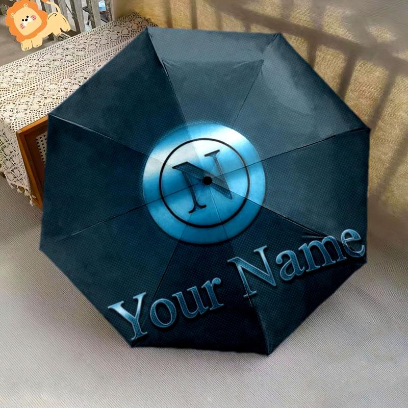 1 PC Automatic Folding Umbrella - SSC Napoli Custom Name Pattern, Portable & Foldable Design with 8 Ribs, Christmas Birthday Gifts
