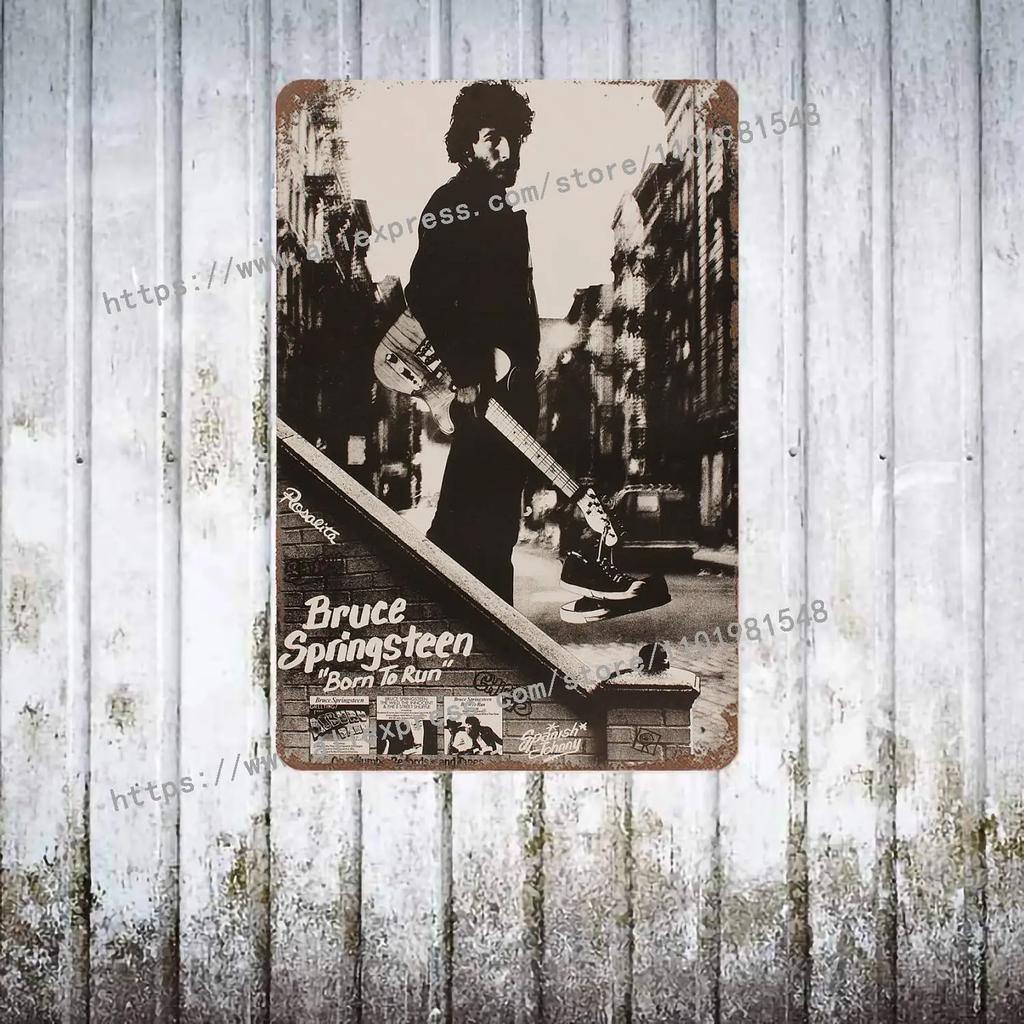 Bruce Springsteen Kapela Dekorácia Plagát Vintage Plechová Tabuľa Kovová Tabuľa Dekoratívna Doska pre Pub Bar Pánska Jaskyňa Klub Nástenná Dekorácia