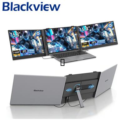 Blackview DCM8 15,3" Dual Tragbarer Monitor — Ultradünn 4,6 mm, 1,2 kg, TÜV Low Blue Light