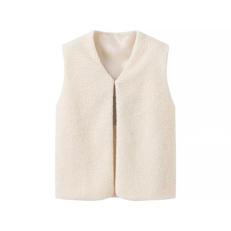 ZARZ DIY Women's Classic Fashion Lambswool Embroidery Vest