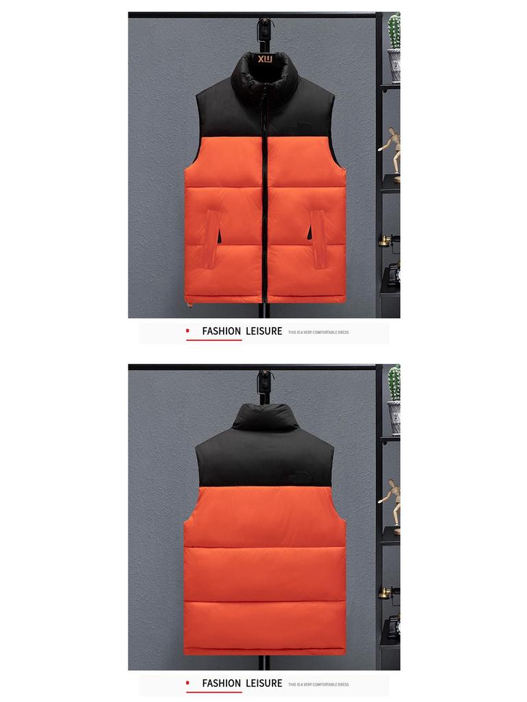 Herren Herbst/Winter Verdickte Baumwollweste - Koreanischer Stil Trendige Jugend Oberbekleidung Gilet