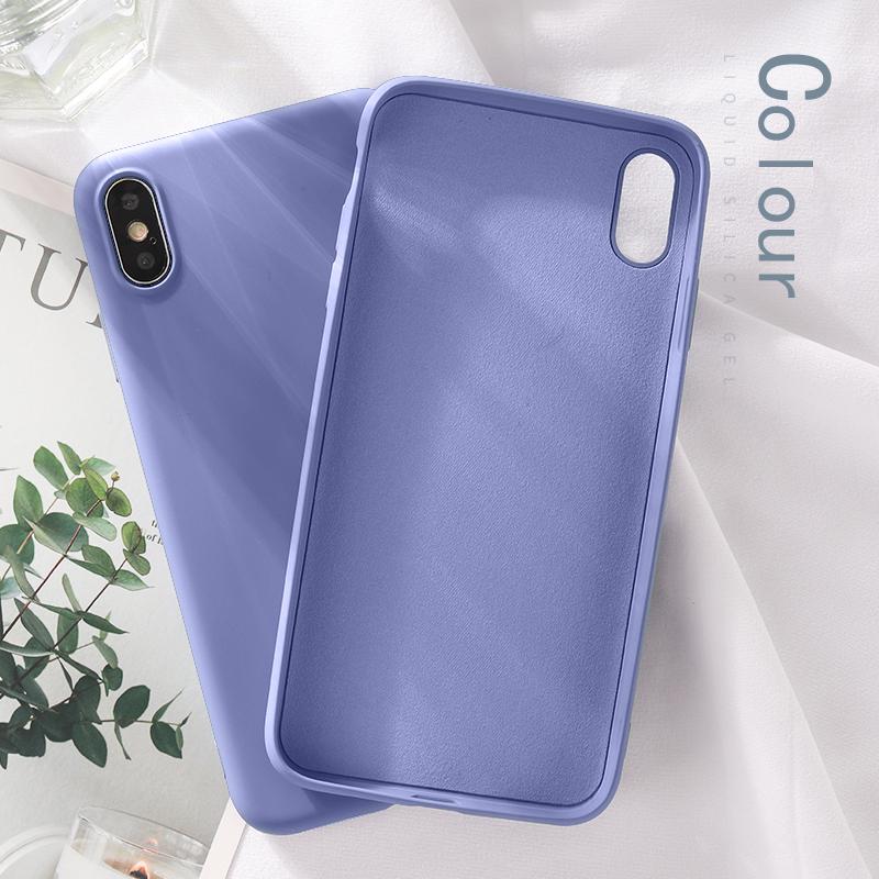 For Xiaomi Huawei iPhone Smausng Liquid Silicon PC Case Ultra Thin Shockproof