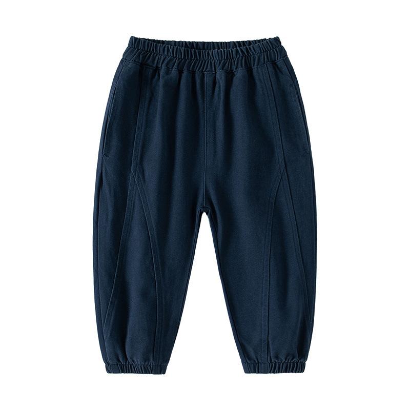 Spring new boys' casual pants elastic waist leggings boys' trousers solid color Harlan single trousers