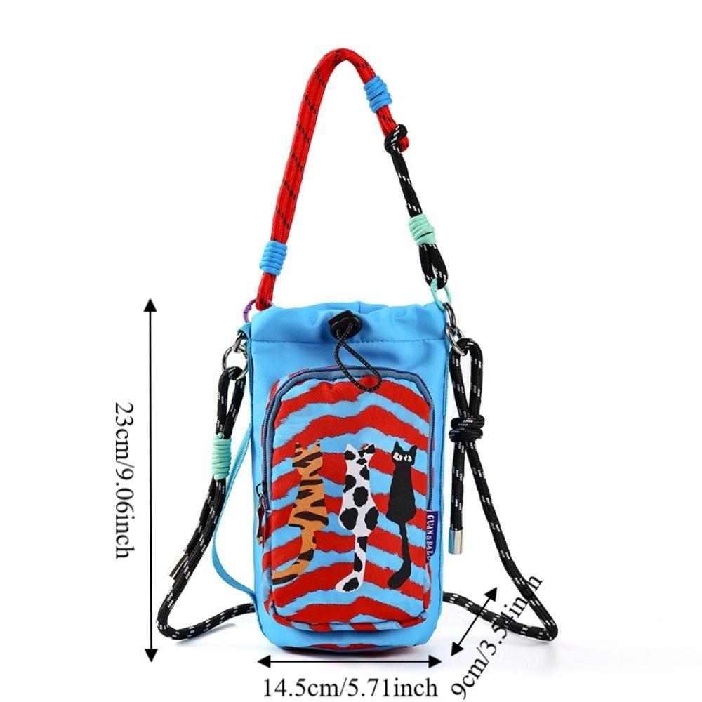 Water-resistant Water Bottle Bag Cartoon Sling Purses New Insulating Cup Sleeve  for Outdoor Sports