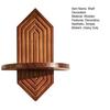 Solid Wood Wall Shelf, Thickened Storage Shelf for Small Plants, Decorative Aromatherapy Holder Shelf for Home Decor