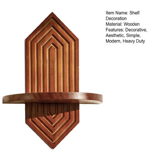 Solid Wood Wall Shelf, Thickened Storage Shelf for Small Plants, Decorative Aromatherapy Holder Shelf for Home Decor