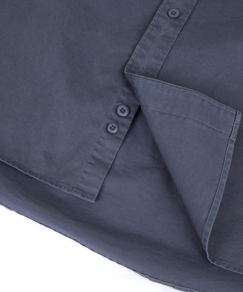 ORIGINALDAY Vintage Oversized Pigment Washed Shirt Blue