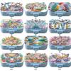 Diamond Art Painting Vitamin Multi-Compartment Organizer Box Six-Compartment for Outdoor Sports Business Trip Or Handbag