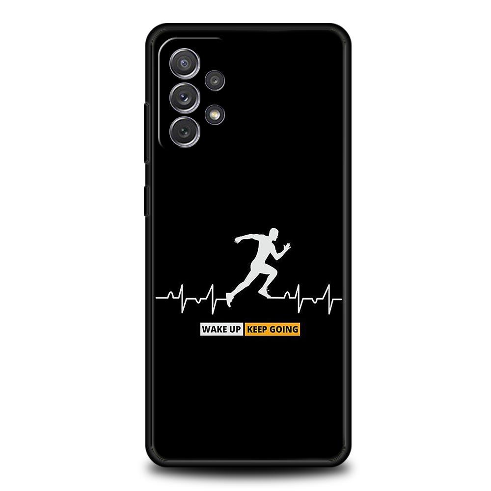 Phone Case For Samsung Galaxy A17 A15 A13 A51 A71 A41 A31 A21S A07 A05 A35 A55 A23 A25 A33 A53 A73 5G Cover Run marathon Running