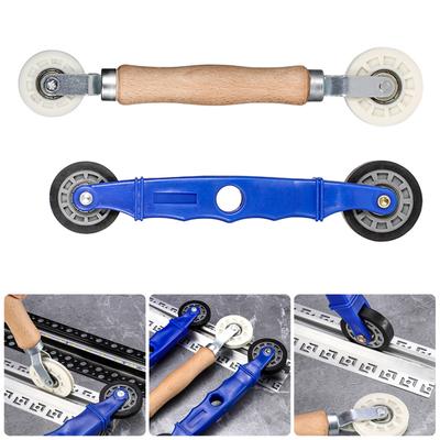 Rubber Wheel Handle Roller 6/8/10mm LED Strips Light Install Tool Aluminum Silicone Tape Fix Hard Rod Lamp Mount
