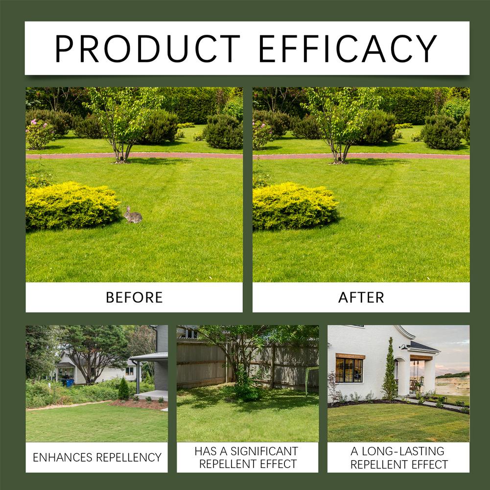 10PCS Deer and Rabbit Repellent Pellets Natural Harmless Strong Repellent Non-Toxic Humane Rodenticide Pellet