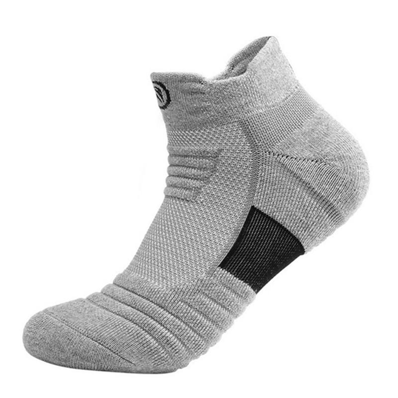 Men's Sports Towel Thick Basketball Sock Ankle Terry Winter Warm Solid Color Men Large Size Cotton Short Socks