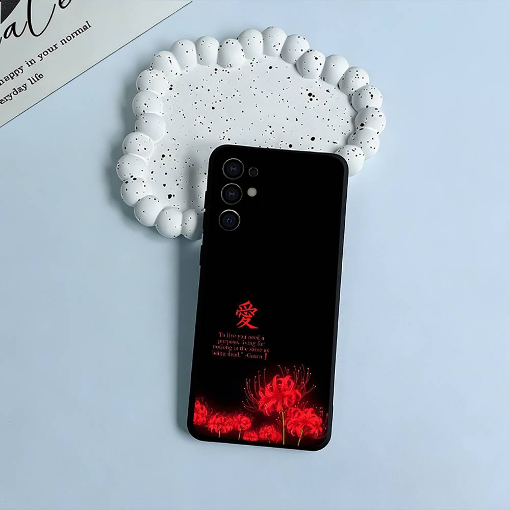 

Tokyo-Red Spider Lily-Ghoul Black Soft Silicone Phone Case for Samsung S25, S24, S21, S22, S23, S30, Ultra, S20, Plus, FE, Lite Samsung S25Plus