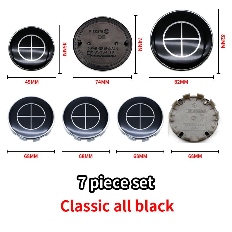 Car Emblem Steering Wheel Center Wheel Rim Center Cover Car Front Rear Logo Badge For BMW F30 F10 E90 E34 E53 E61 E62 Accessorie IH2