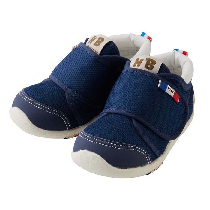 

HOT Baby second mesh baby navy [MIKIHOUSE BISCUITS] shoes, shoes, material, hook-and-loop fastener, clothes, kids, boys, girls, 70-9319-575, 14cm,