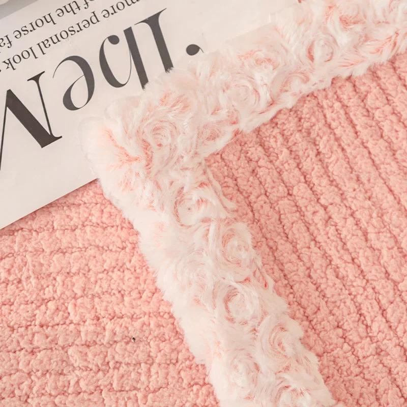 Winter Cashmere Plush Sofa Cover for Living Room Solid Color Warm Sofa Towel Non-slip L Shape Couch Slipcover Sofa Towel Home