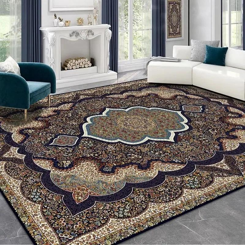 

Persian Style Carpet Ethnic Style Anti Slip Floor Mat Rugs for Bedroom Washroom Floor Mat Living Room Decoration 40x60cm