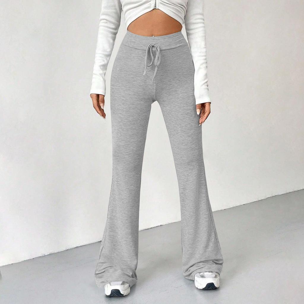 Women's Outdoor Leisure Yoga Exercise Slim Fit High Waist Drawstring Pants