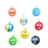 Colorful Food Toy Keychain: Cartoon Resin Chocolate Bean Pendant for DIY Jewelry Accessories