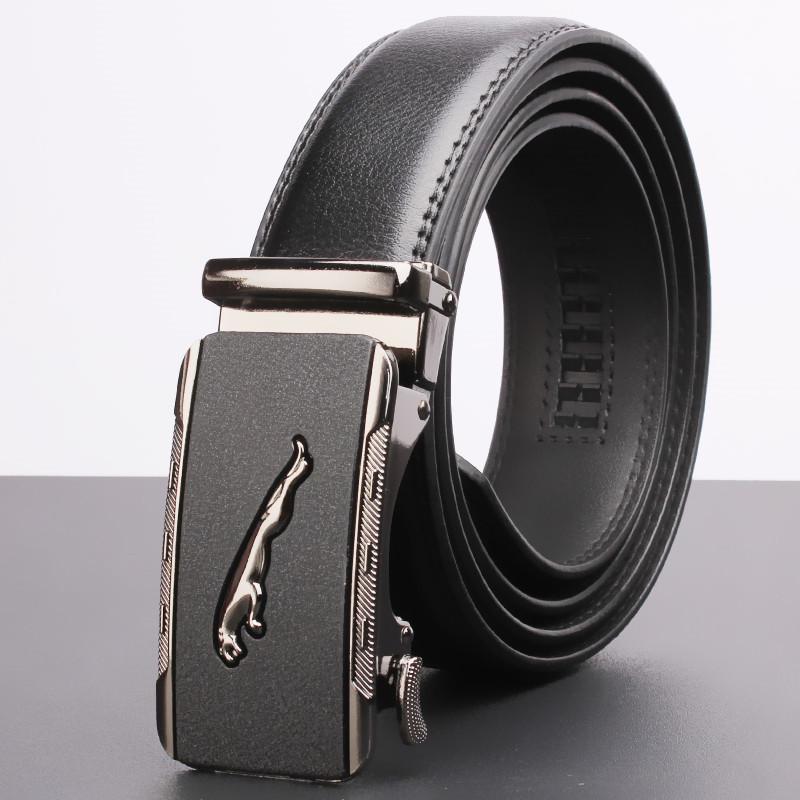 Men's High-End Genuine Leather Automatic Buckle Belt
