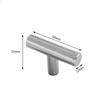 10pcs Stainless Steel Kitchen Cabinet Door Handle, Brushed Steel T Handle for Wardrobe Door Kitchen Drawer Door Handle