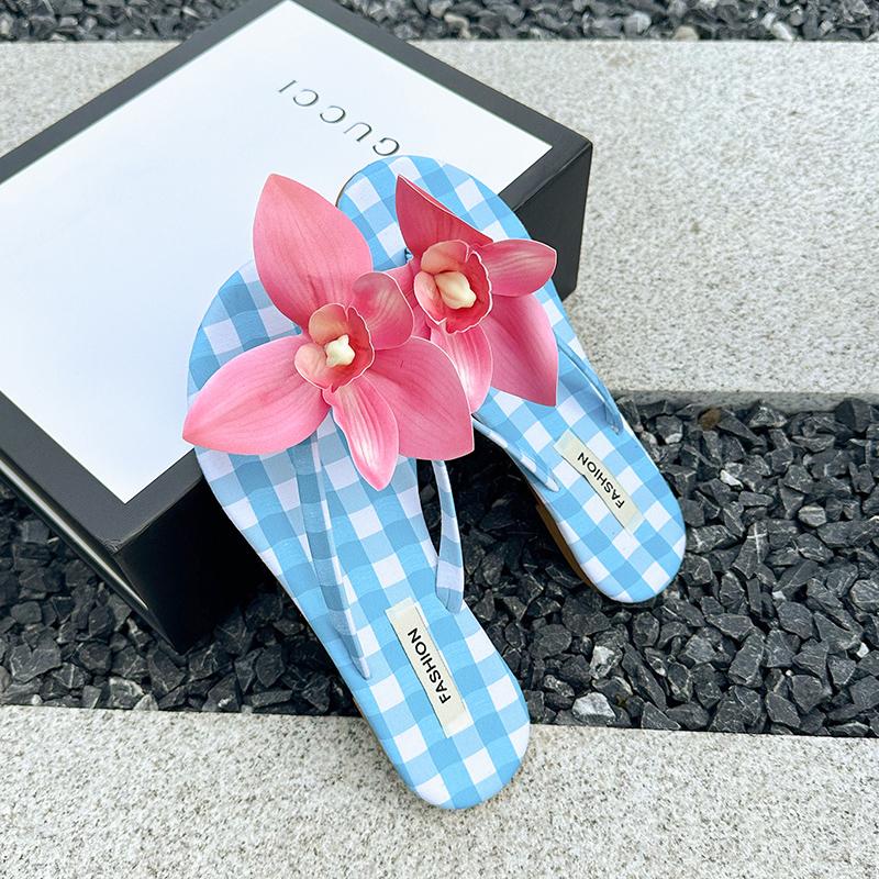 Fashion Sandals Decorations Flower Shoe Accessories Vacation Style Removable Butterfly Orchid Shoes Charms DIY Shoe Buckle Clogs Buckle