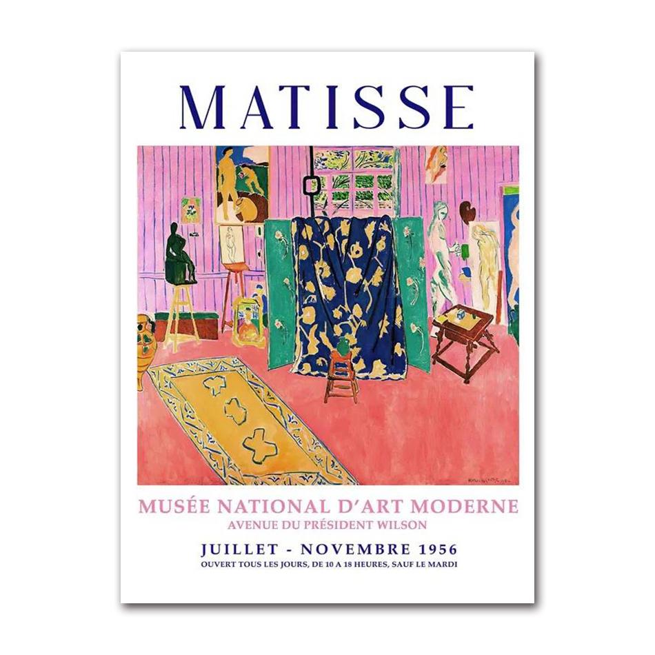 Scandinavian Classic Vintage Wall Art Matisse Monet Fish Garden Water Lilies Poster Prints Home Bedroom Living Room Decoration